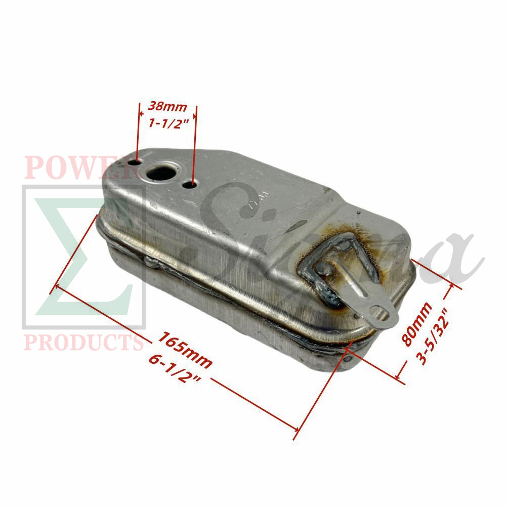 Exhaust Muffler Replacement for Westinghouse iGen1500c Inverter Generator, 56cc Engine, 1000W / 1500W Peak - Image 2