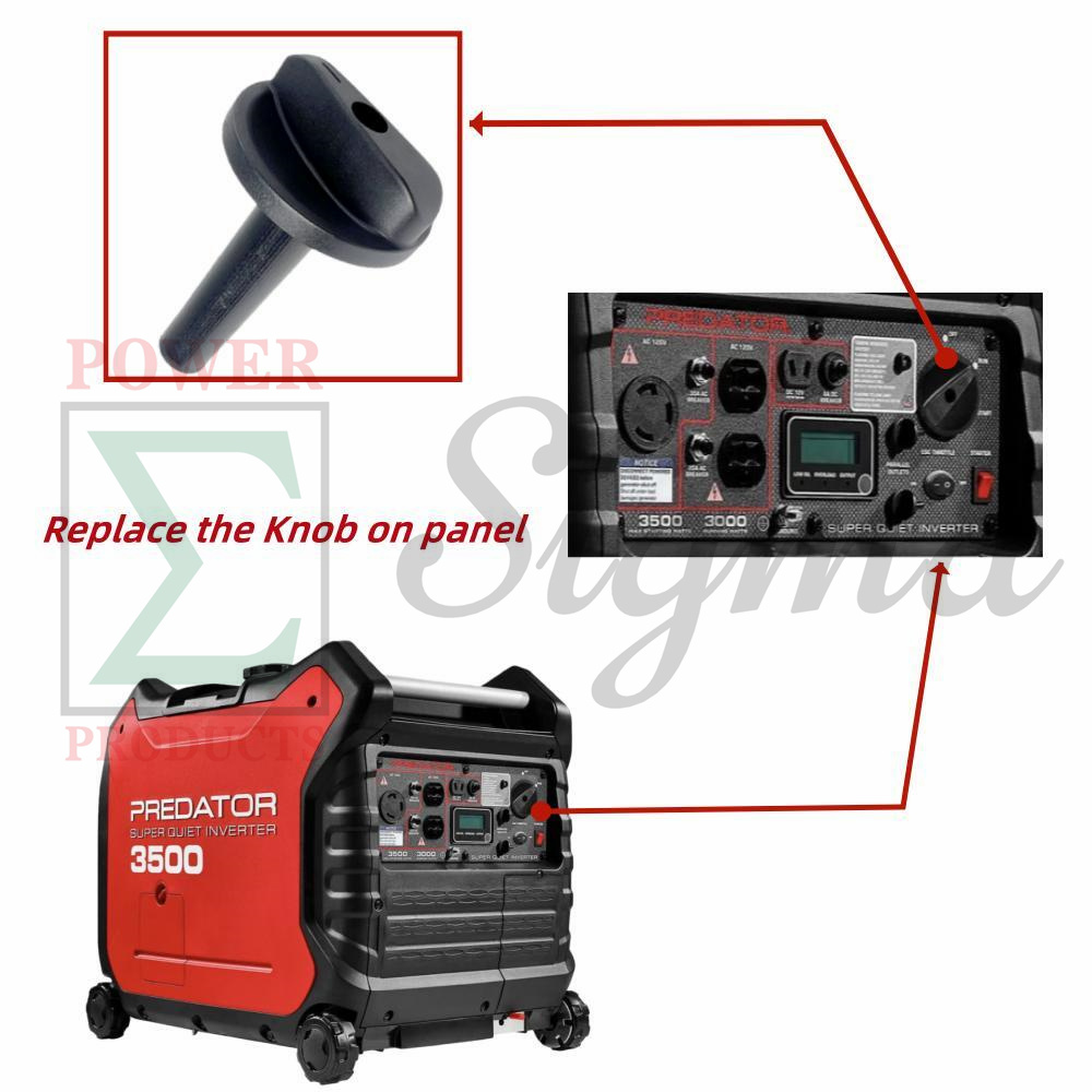 Replacement Run/Choke Knob Switch for Predator 3500w Super Quiet Inverter Generator for Harbor Freight Generator - Image 3