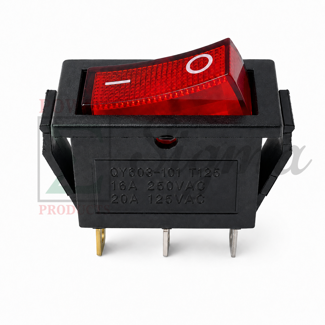 ESC Throttle On/Off Red Rocker Switch Replacement for Predator Surge 9500-Watt Inverter Generator, Fits SKU# 57080, 71365, 59188, 3-Pin 2-Position I/O Red Light Switch