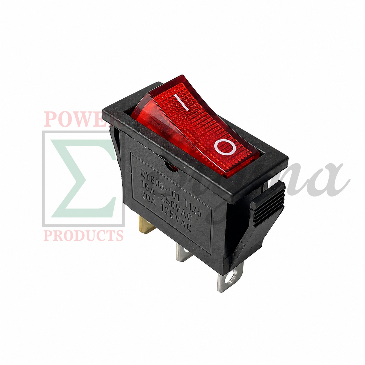 ESC Throttle On/Off Red Rocker Switch Replacement for Predator Surge 9500-Watt Inverter Generator, Fits SKU# 57080, 71365, 59188, 3-Pin 2-Position I/O Red Light Switch - Image 4