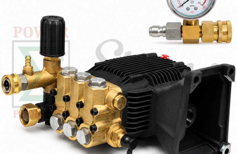 4000PSI Pressure Washer Pump Horizontal Shaft 1″ For Devilblis EXHP3640 For Annovi Reverberi RKV4G36 For EB4040HA For Honda GX340 11HP GX390 13HP With Pressure Gauge 3/8 Inch Quick Connect (Copy)